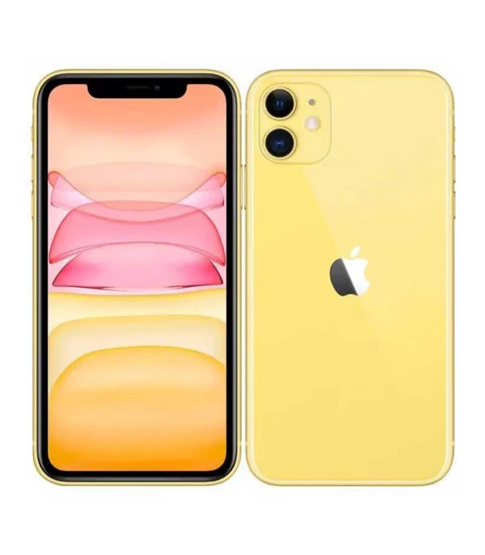 iPhone 11 amarillo parte trasera