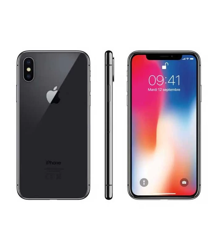 iPhone X Gris espacial Negro pantalla y tapa trasera